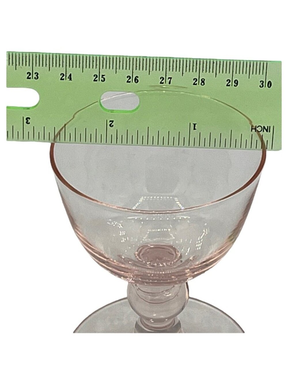 Vintage Pink Ball Stem Liqueur Glass Cordial Goblet Dessert Cup Replacement - Picture 7 of 8